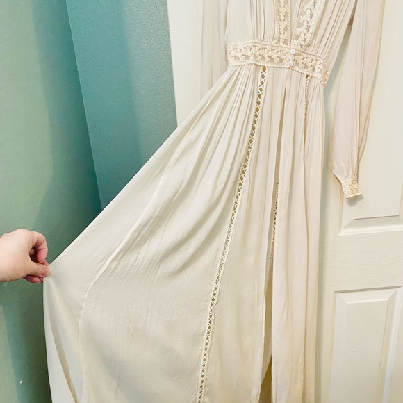 NWT Spell & the Gypsy Collective Off White Le Gauze Lace Duster - Picture 10 of 17